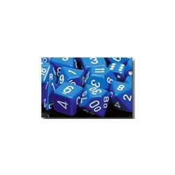 Opaque: Blue/white (10-die set)