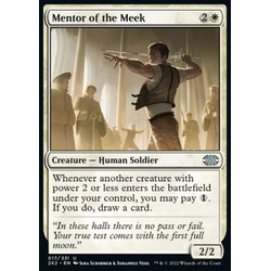 Magic löskort: Double Masters 2022: Mentor of the Meek (Foil) (Japansk)
