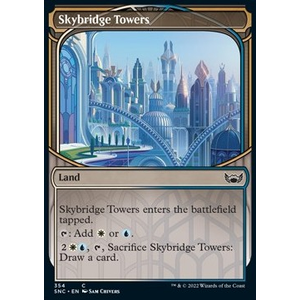 Magic löskort: Streets of New Capenna: Skybridge Towers (alternative art) (Foil)