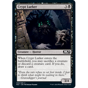 Magic löskort: Core Set 2021: Crypt Lurker (Foil)