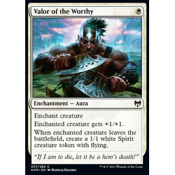 Magic löskort: Kaldheim: Valor of the Worthy (Foil)