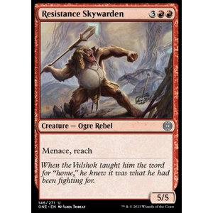 Magic löskort: Phyrexia: All Will Be One: Resistance Skywarden