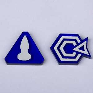 Laserox Command & Control Tokens for Twilight Imperium (Purple)