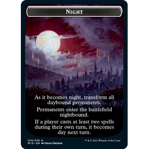 Magic löskort: Innistrad: Midnight Hunt: Day // Night Token