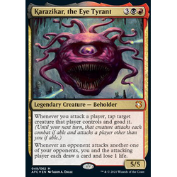 Magic löskort: Commander: Adventures in the Forgotten Realms: Karazikar, the Eye Tyrant (Foil)