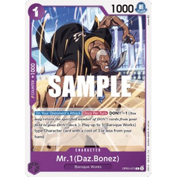 One Piece Löskort: Awakening of the New Era: Mr.1(Daz.Bonez)