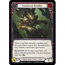 FaB Löskort: Monarch 1st Edition: Deadwood Rumbler (Red) (Rainbow Foil)