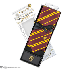 Harry Potter - Gryffindor Tie & Metal Pin