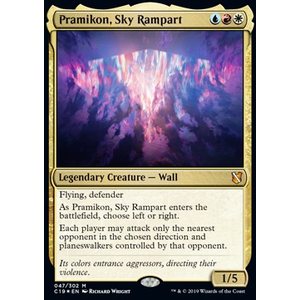 Magic löskort: Commander 2019: Pramikon, Sky Rampart (Foil)