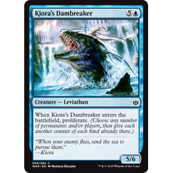 Magic löskort: War of the Spark: Kiora's Dambreaker