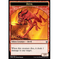 Magic löskort: War of the Spark: Devil Token