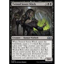 Magic löskort: Wilds of Eldraine: Twisted Sewer-Witch