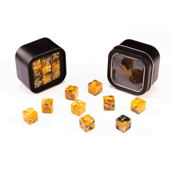 D6 Series: Marble, Gold & Black - 18-die Set