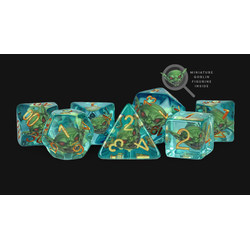 Metallic Dice: Pathfinder Goblin Inclusion Dice Set