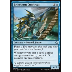 Magic löskort: Magic: The Gathering Foundations: Brineborn Cutthroat (Foil)