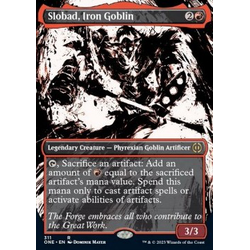 Magic löskort: Phyrexia: All Will Be One: Slobad, Iron Goblin (V.1) (alternative art)