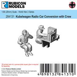 Rubicon: German  Kubelwagen Radio Car Conversion Kit with Crew (resin) (2)