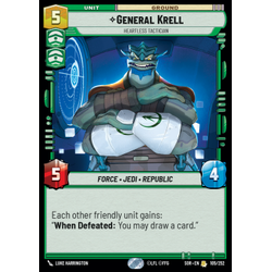 Star Wars: Unlimited Löskort: Spark of Rebellion: General Krell, Heartless Tactician (Foil)