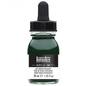 Acrylic Ink: Sap Green Permanent (30ml)