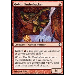 Magic löskort: Zendikar: Goblin Bushwhacker (Foil)