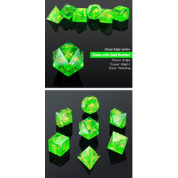 Sharp Edge Dice Set - Kryptonite (7)