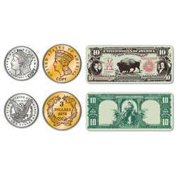 Union Stockyards: Metal Coins (40) + $10 Cards (14)