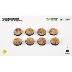 Battle Ready Bases: Dunes of Bourak 25mm Round for Infinity (8)