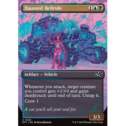 Magic löskort: Magic: Aetherdrift: Haunted Hellride (alternative art)
