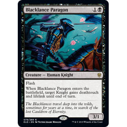 Magic löskort: Throne of Eldraine: Blacklance Paragon