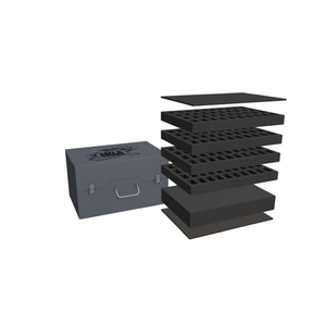 Safe & Sound Army Pack with trays for 160 minis on 25mm bases and 72mm deep raster foam tray