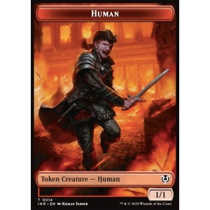 Magic löskort: Magic: Innistrad Remastered: Chandra, Dressed to Kill Emblem // Human Token (R 1/1)