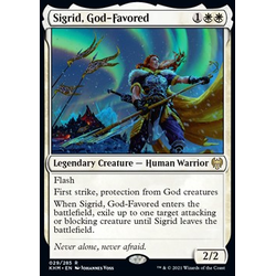 Magic löskort: Kaldheim: Sigrid, God-Favored (Foil)
