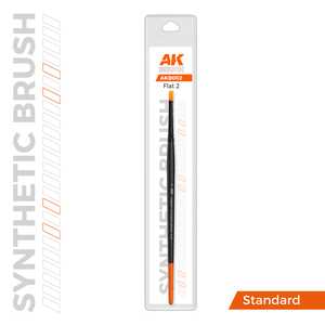 Flat Brush: Size 2 - Synthetic
