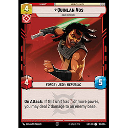 Star Wars: Unlimited Löskort: Legends of the Force: Quinlan Vos, Dark Disciple