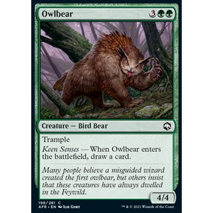 Magic löskort: Adventures in the Forgotten Realms: Owlbear