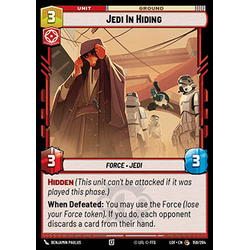 Star Wars: Unlimited Löskort: Legends of the Force: Jedi In Hiding
