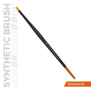 Flat Brush: Size 2 - Synthetic
