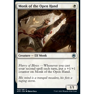 Magic löskort: Adventures in the Forgotten Realms: Monk of the Open Hand (Foil)