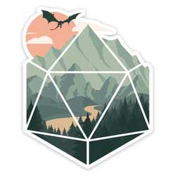 A D20 Scene Sticker