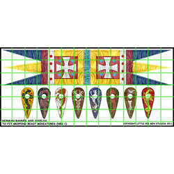 Little Big Men Studio: Norman Banner and Shields Transfers for Gripping Beast