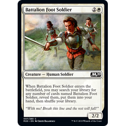 Magic löskort: Core Set 2020: Battalion Foot Soldier (Foil)