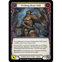 FaB Löskort: Monarch 1st Edition: Writhing Beast Hulk (Yellow) (Rainbow Foil)