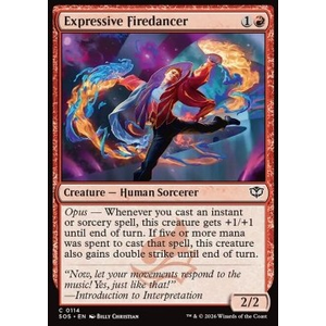 Magic löskort: Secrets of Strixhaven: Expressive Firedancer
