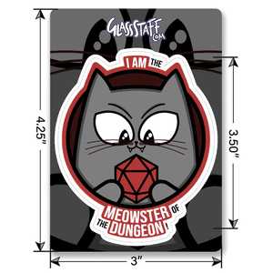 Meowster of the Dungeon Sticker