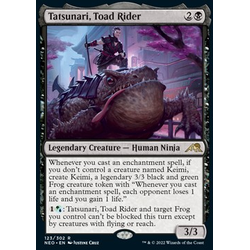 Magic löskort: Kamigawa: Neon Dynasty: Tatsunari, Toad Rider (foil)