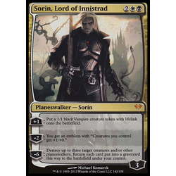 Magic löskort: Dark Ascension: Sorin, Lord of Innistrad