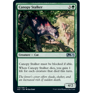 Magic löskort: Core Set 2021: Canopy Stalker (Foil)