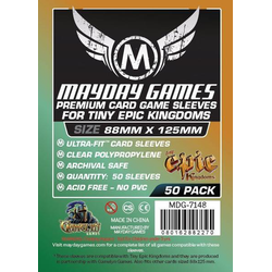 Card Sleeves "Tiny Epic Kingdoms" Clear 88x125mm  (50) (Mayday)