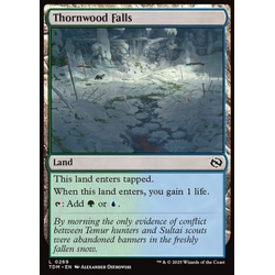 Magic löskort: Tarkir: Dragonstorm: Thornwood Falls (Foil)