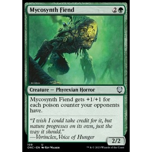 Magic löskort: Commander: Phyrexia: All Will Be One: Mycosynth Fiend